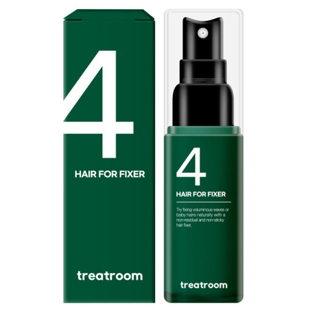 [TREATROOM] Hair 4 Fixer 50ml – Powerful Setting Spray with Fine Mist, Matte Finish, and No-Sebum Formula for Natural, Oil-Free Styling - Made in Korea